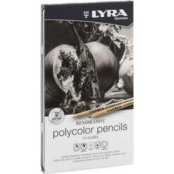 Lyra Rembrandt Polycolor Grey Κασετίνα Ξυλομπογιές Σετ 12τμχ