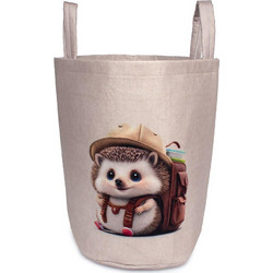 Παιδικό Καλάθι Αποθήκευσης Polyester Hedgehog 45 Beige DimCol 45x30x50εκ. - DimCol - 31463608017