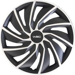 Wrc Σετ Τάσια Αυτοκινήτου Bicolor 4τμχ 14" Μαύρο/Ασημί (007597)