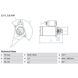 Bosch Μίζα - 0 986 024 530
