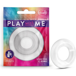 Blush Play With Me Stretch Ελαστικό Δαχτυλίδι Πέους Διαφανές