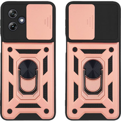 Sonique Ring Armor CamPro Θήκη Ροζ Χρυσό (Motorola Moto G54 5G / Moto G54 5G Power)