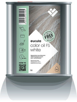 EUKULA COLOR OIL FS WHITE - ΛΑΔΙ ΕΜΠΟΤΙΣΜΟΥ ΛΕΥΚΟ 1L 0169000100