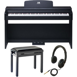 Klavier UP88 Bundle Ηλεκτρικό Πιάνο Όρθιο με 88 Βαρυκεντρισμένα Πλήκτρα Black