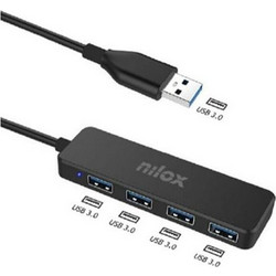 Nilox NXHUB402 USB Hub 3.0 USB-A με 4 Θύρες USB-A