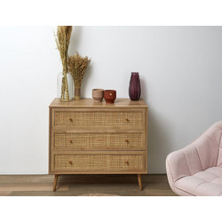 Έπιπλο Εισόδου Bali Home Deco Factory με 3 συρτάρια και διαστάσεις 90x39x79cm HD7455