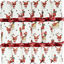 Crackers Santa & Sleigh Robin Reed (6 Τεμάχια)