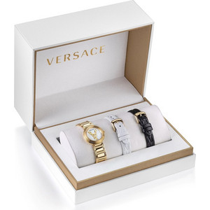 Versace Γυναικείο Ρολόι με Χρυσό Μεταλλικό Μπρασελέ VET300221