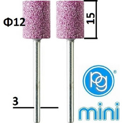 PG mini Τροχουδάκια σμυρίδι Φ 12x15mm (M.2070)