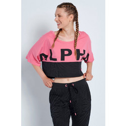 BodyTalk Loose Top Bat Sleeve Γυναικείο Αθλητικό Crop Top Ροζ 1212-909128-00334