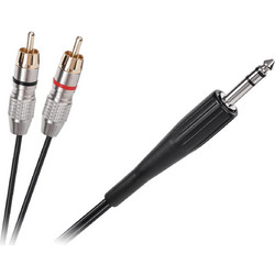 DM-3867-1.8 Καλώδιο 1x 6.3mm Καρφί Stereo σε 2x RCA, Μήκους 1.8m