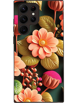 Sonique 3D Flower Series Back Cover Somon (Samsung Galaxy S22 Ultra)
