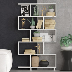 Bookshelf Nilufer - White White