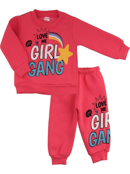 Σετ Παιδική Φόρμα Girl Gang W3512 - ΚΟΡΑΛΙ