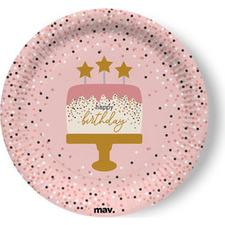 Πιάτα φαγητού Rose Confetti (8 τεμ)