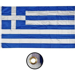 Ελληνική σημαία χωρίς κοντάρι