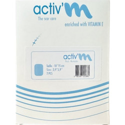 Activ'm Thick Sheet 10x15cm Αυτοκόλλητος Επίδεσμος Σιλικόνης 2 Τεμάχια