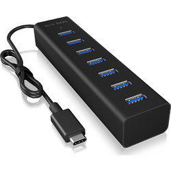 RaidSonic Icy Box IB-HUB1700-C3 USB Hub 3.0 USB-C με 7 Θύρες USB-A