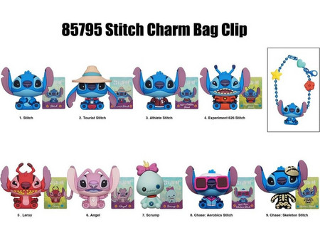 DISNEY - Stitch - Charm Bag Clip (Display 24 Pcs)