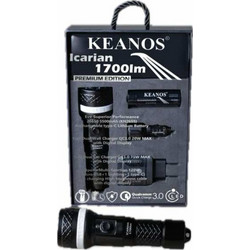 KEANOS - Καταδυτικός Φακός ICARIAN 1700lm Premium Edition (V1.0)