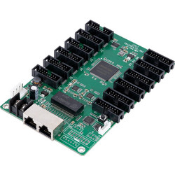 CARDULCO ZH-T12 90387 Professional LED Receiving Card 12 x HUB75 - Κάρτα Καναλιών για Ψηφιακές Οθόνες LED Video Wall - Loading Area W128 x H768 - Gray Level 65536 - Gigabit Network Linkable - DC 3.56V