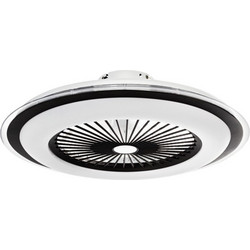 Milagro Zephyr Black Ανεμιστήρας Οροφής 48W με Φως & Τηλεχειριστήριο Μαύρος
