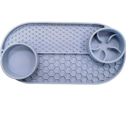 Nordic paws - Lickmat 3in1 - Grey - 32x16.5cm - Pet Supplies