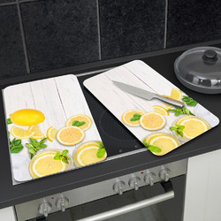 Γυάλινα καλύμματα εστίας Lemons 2 τεμ. γυαλί 30x52 εκ. 2521512500