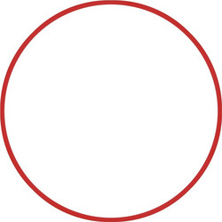 Χούλα-Χουπ 70cm - Φ19mm - 260gr, Κόκκινο, Amila 48157