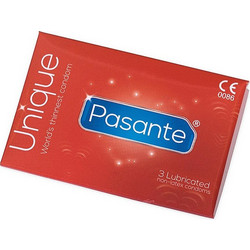 Pasante Unique Latex Προφυλακτικά Χωρίς Λάτεξ με Λιπαντικό 3τμχ