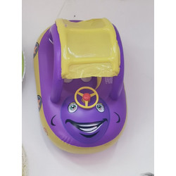 Βρεφικό - Παιδικό Φουσκωτό Σωσίβιο Smile Car με Τιμόνι, Λαβές & Σκίαστρο Μωβ