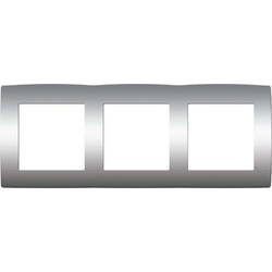 Πλαίσιο Διακόπτη 3 Θέσεων Prime 1000119203 Aluminium Aca
