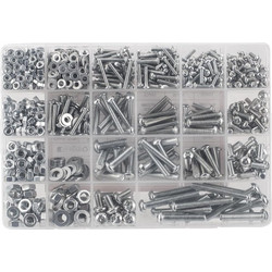 Set with Hex Nuts and Washers M3 M4 M5 M6 1080pcs