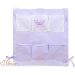 Cot tidy- Little Prince/Princess lilac