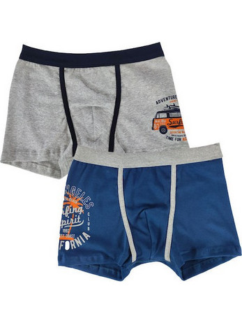 Minerva Παιδικό Under Control Boys' Boxer Shorts 2cps 42059-155 Πολύχρωμο