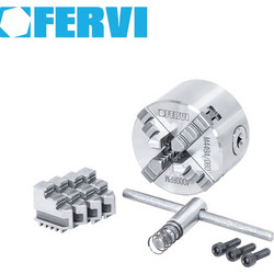 80mm Τσοκ τόρνου με 4 σιαγόνες FERVI M449A/080