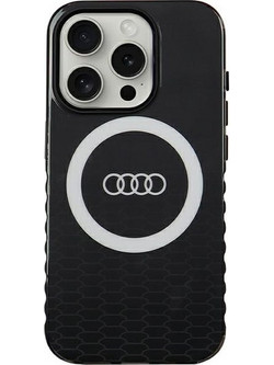 Audi IML Big Logo MagSafe case for iPhone 15 Pro - black