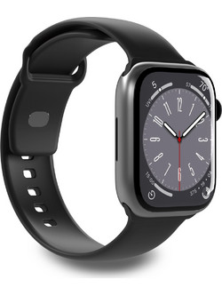 Puro Icon Elastic Λουράκι Σιλικόνης Black (Apple Watch 42 / 44 / 45mm)