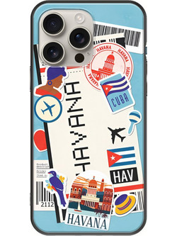Θήκη Ticket To Havana iPhone 16 Pro Black TPU (Μαύρη Σιλικόνη)