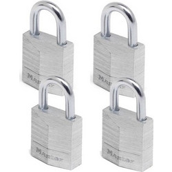 MASTER LOCK 9120EURQNOP ΣΕΤ 4 ΛΟΥΚΕΤΟ ΑΛΟΥΜΙΝΙΟΥ 20 mm ΙΔΙΟ ΚΛΕΙΔΙ
