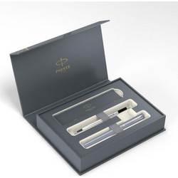 PARKER ΠΕΝΑ VECTOR XL SILVER / BLUE FP ΣΕ ΚΟΥΤΙ ΔΩΡΟΥ + ΑΝΤΛΙΑ ΜΕΛΑΝΗΣ