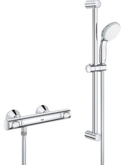 GROHE PRECISION θΕΡΜΟΣΤΑΤΙΚΗ ΜΠΑΤΑΡΙΑ ΛΟΥΤΡΟΥ ΜΕ ΣΤΗΛΗ ΝΤΟΥΖ