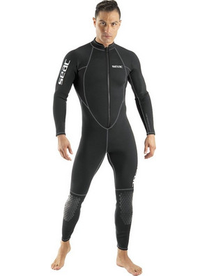 Seac Sub Carezza Black Ολόσωμη Στολή Κατάδυσης Neoprene για Θαλάσσια Σπορ 2mm
