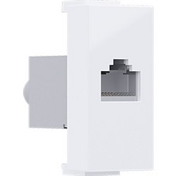 Modys Πρίζα Δικτύου Λευκή 1 Στ. RJ45 CAT.6A Με Θωράκιση IP20