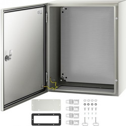 VEVOR NEMA Χαλύβδινο Κουτί 20x16x8'' NEMA 4X, IP66 Αδιάβροχο & Ανθεκτικό στη Σκόνη, Εξωτερικού/Εσωτερικού Χώρου, με Πλάκα Στήριξης DQXJSTCFS50X40X20V0