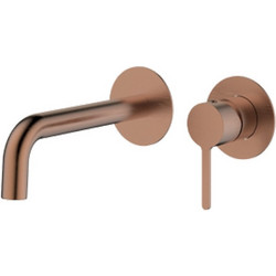 Carla 690313BR Μπαταρία Νιπτήρος Εντοιχισμού Rose Gold με Βαλβίδα
