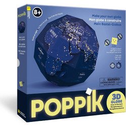 Poppik Συναρμολογούμενη 3D Σφαίρα που φωσφορίζει - Η Γη τη νύχτα