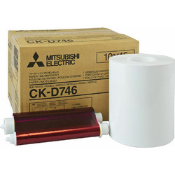 Mitsubishi CK-D746 Μελανοταινία & Χαρτί για CP-D70DWCP-D707DWCP-D90DW (2τμχ)