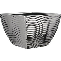 Γλάστρα Mica Decorations Κεραμικά Ασημί