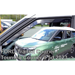 ΑΝΕΜΟΘΡΑΥΣΤΕΣ ΓΙΑ FORD TRANSIT COURIER / TOURNEO COURIER 5D 2023+ ΖΕΥΓΑΡΙ ΑΠΟ ΕΥΚΑΜΠΤΟ ΦΙΜΕ ΠΛΑΣΤΙΚΟ HEKO - 2 ΤΕΜ
